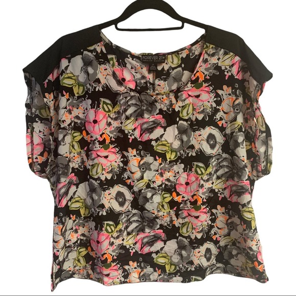 Forever 21 Floral Blouse – Size XXL - Picture 2 of 6